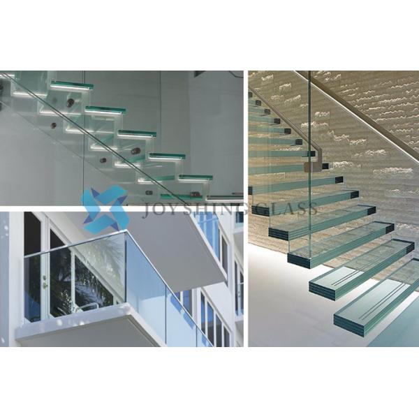 Customized Tempered Laminated Glass 10.38mm Safety Glass Railings