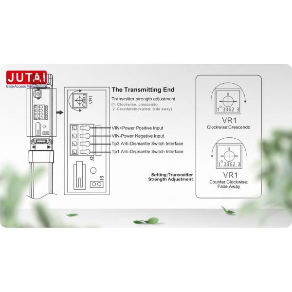 Safety Light Curtain Anti Pinch Photocell 1m 4 Beams for Industrial PVC Fast Door