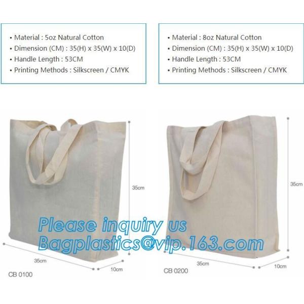 Custom silk screen printed Cotton material handle style blank natural cotton canvas bag without logo bagplastics bagease