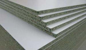 China PMDI Glue Blue Moisture Resistant Particle Board , Formwork Particle Board Cover Sheets on sale