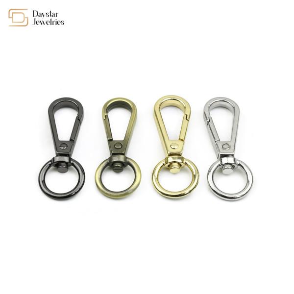 Quality Metal Swivel Snap Hooks Lanyard Keychain Clip For Bag Charms Toy Pet Collar Buckle wholesale