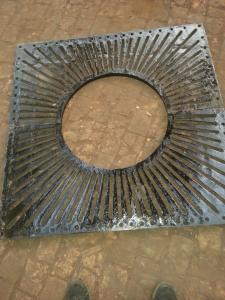 Cheap china casting supplier direct high quality 4 Spaces and covers ductile cast iron grate 150 x 150cm for sale