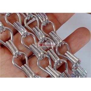 Cheap Silver Aluminum Chain Fly Curtains Mesh Screen For Interior And Outdoor Design for sale