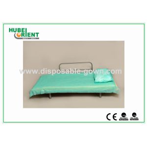 Cheap Light Weight Anti Static Blue Disposable Bed Sheets 30gsm to 40gsm , 60x180cm for sale