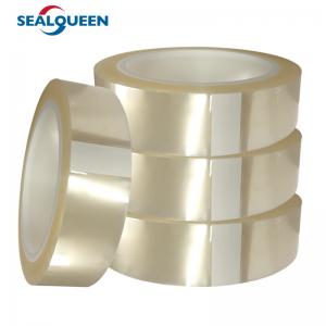 Cheap Customized Size PET Easy Tear Tape Silicone Adhesive Clear PET Tape for sale