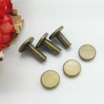 Brass Arc Button Slotted Stud Screw Nail Male And Female Chicago Screw