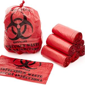 Cheap Red 19*23in Autoclavable Biohazard Trash Bag Biodegradable for sale