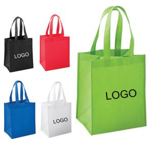 China Recycled Tote Non Woven Fabric Shopping Bag Customized Reusable With Logo on sale