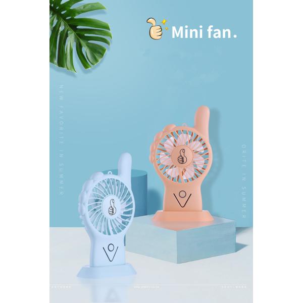 Table Stand Plastic Mini Size Air Cooler USB Rechargeable Handheld Fan