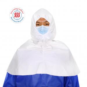 China Non Woven Microporous Shoulder Cover Waterproof Hood Cover With Elastic Hood on sale