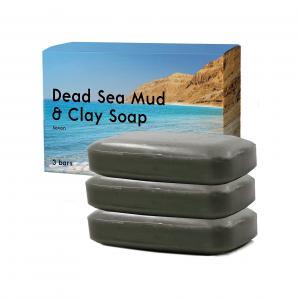 Cheap Private Label Dead Sea Mud Clay Natural Bar Soap Face Body Cleanser Acne Eczema Removal for sale
