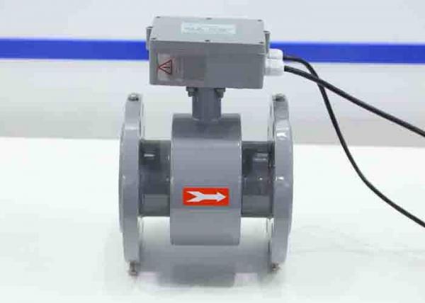 Quality Sewage Treatment Plant Magnetic Flow Meter For Slurry Dn100 Rubber Liner wholesale