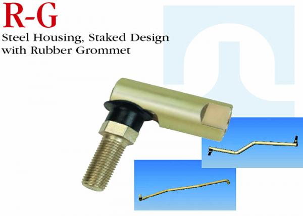 Quality R - G Series Stainless Steel Ball Joint Steel Housing Staked Design With Rubber Grommet wholesale