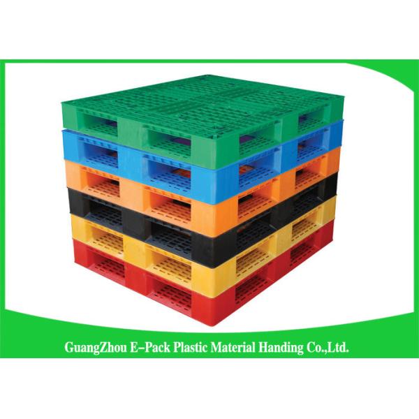 Recyclable 4 - Way Export Plastic Pallets , Standard Double Faced Plastic Shipping Pallets