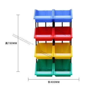Cheap 2.2Lbs Stackable Plastic Bins 1kg Stackable Storage Baskets for sale
