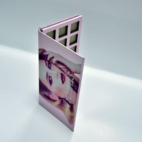 Customized Cosmetic Packaging Case Foldable 3*6 Empty Eyeshadow Box