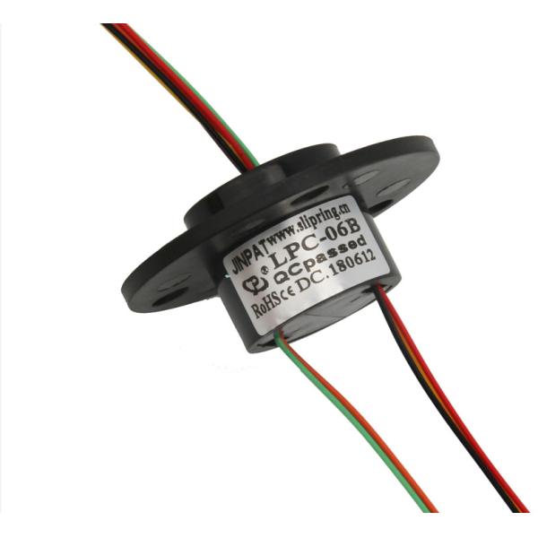 IP54 Coaxial Miniature Through Bore Slip Ring Rotating Speed Optional 240VAC