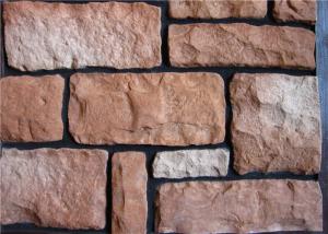 Cheap Lightweight Faux Stone Panels Interior Wall , Faux Veneer Stone For Villa / Hotel Hall for sale