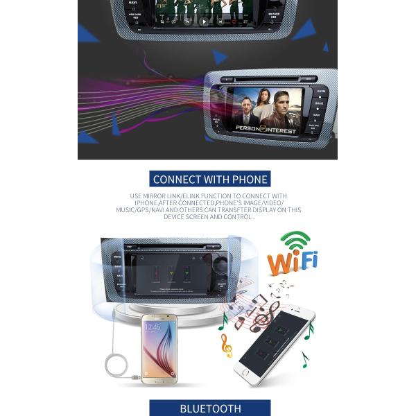 6.2" Android Car DVD Player Bluetooth - Enabled Built - In GPS CD Player