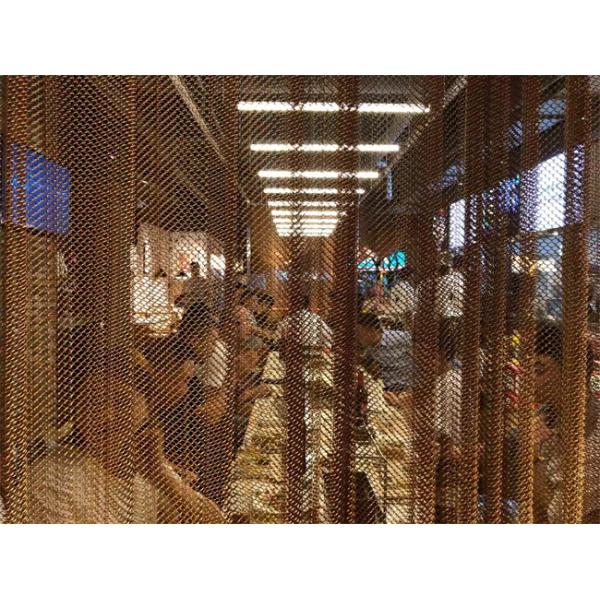 Green Glavanized Stainless Steel Metal Mesh Curtains Coil Drapery