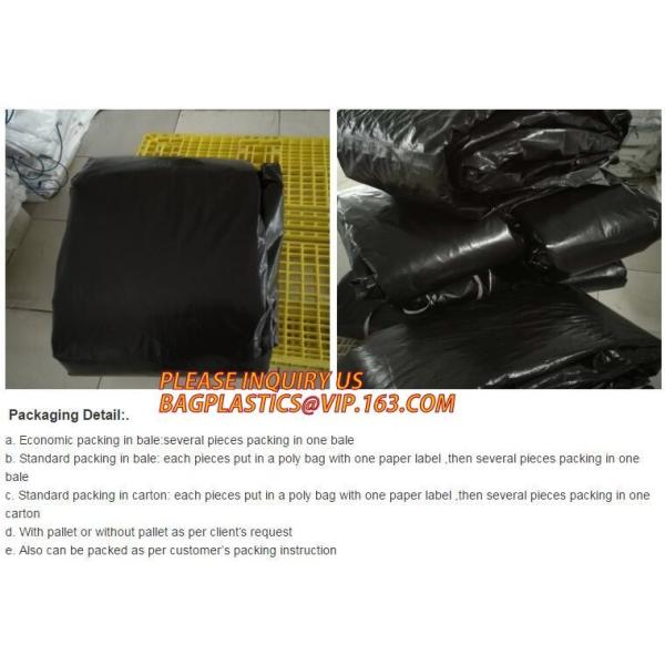 PE Dumpster Container Drawstring Liners,8 Mil Black Open Top Drawstring Dumpster Container Liners,Polyethylene roll-off