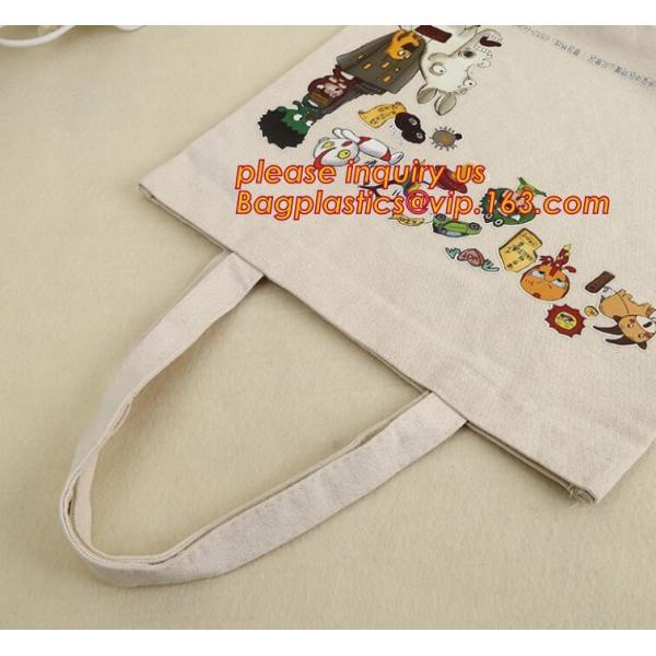 Custom silk screen printed Cotton material handle style blank natural cotton canvas bag without logo bagplastics bagease