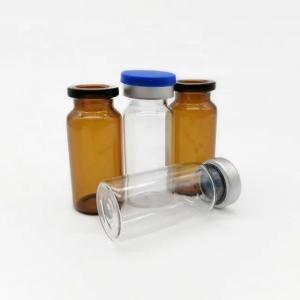 China Transparent Brown Injection Glass Vial Serum Glass Bottle For Injection on sale
