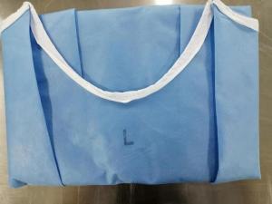 China EO Sterile Disposable Sterile Gowns PP+PE+PP Material Weight 60-70 Gsm on sale