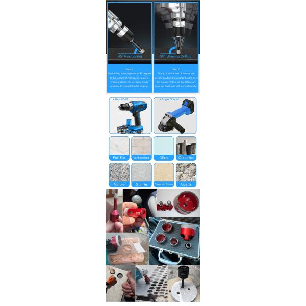 Cemaric 5mm -130mm 4 Diamond Core Drill Bit M14 Thread