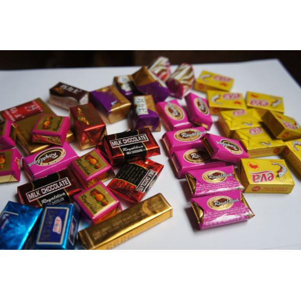 Fully Automatic Chocolate Foil Wrapping Machine Human Machine Operation