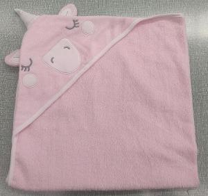 Cheap Oeko-tex certificated cotton soft unicorn design baby hooded towel for kids for sale