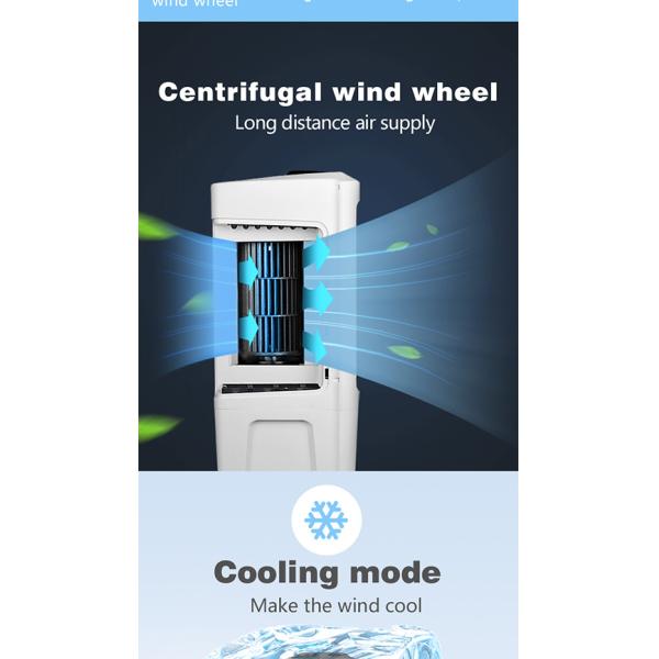 Refrigerant Evaporative Water Air Cooler 10m2 Applicable Area 8L Tank