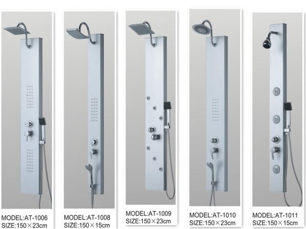 Quality Rainfall shower screen Shower Columns Panels Rectangle type 150 X 23 / cm wholesale