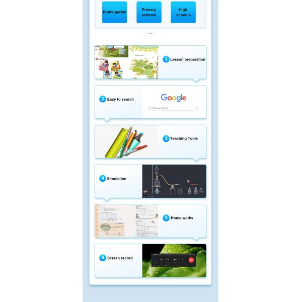All In One 4K Classroom Smartboard Iwb Whiteboard 4 Way Split Screen