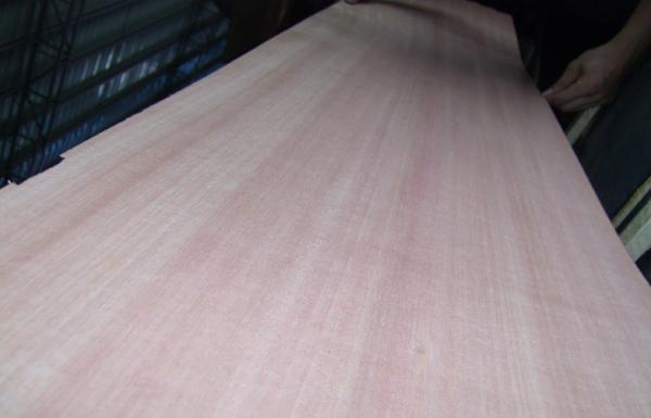 Quality Red Okoume Quarter Cut Veneer For Flooring And Door wholesale
