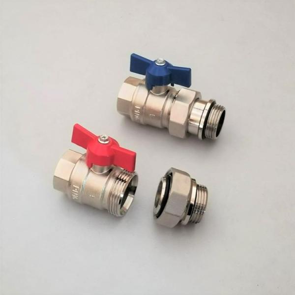 Underfloor Manifold Ball Valve Set , Isolation Valves for Radiant Heat Manifold