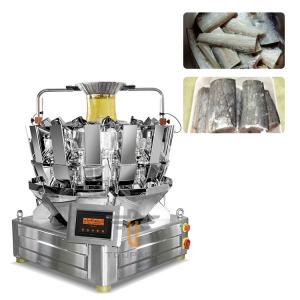Cheap Waterproof Automatic Multihead Weigher Weight 1kg Seafood Frozen Fish Packing Machine for sale