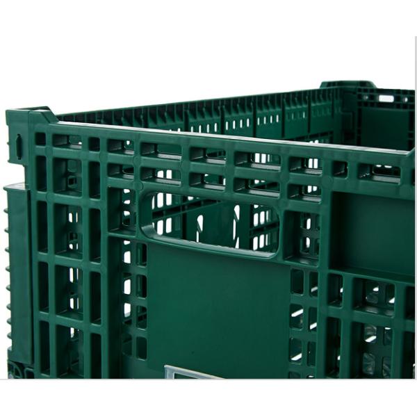Vented Foldable Fruit And Vegetable Plastic Crates Loading Capacity 20kg