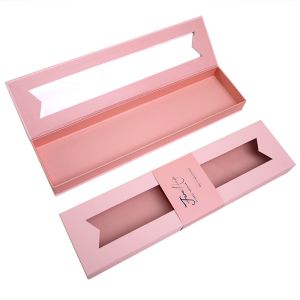 Cheap Hair Extension Bundles 150gsm Book Shaped Gift Box with Clear Window for sale