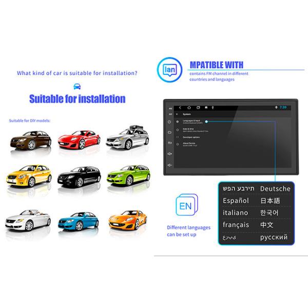 Capacitive Android Car Stereo 7 Inch IPS Wireless Android Auto Head Unit