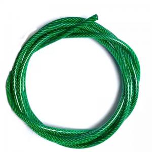 China Track Nylon Coated Stainless Steel Wire Rope with Free Cutting Steel and Durability on sale