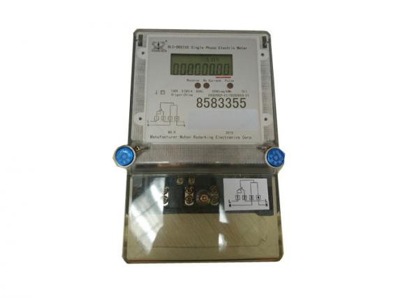 Quality High Accuracy Single Phase Electric Meter ON / OFF Control With LCD Display wholesale