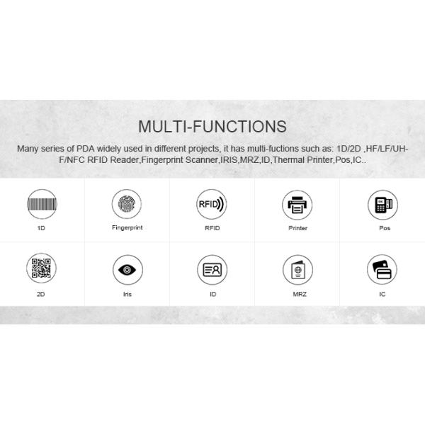 Android Programmable NFC andorid8.1 with 4G Handheld PDA with big touch screen