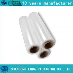 Cheap 500M length 20mic LLDPE hand stretch film pre stretch 280% for sale