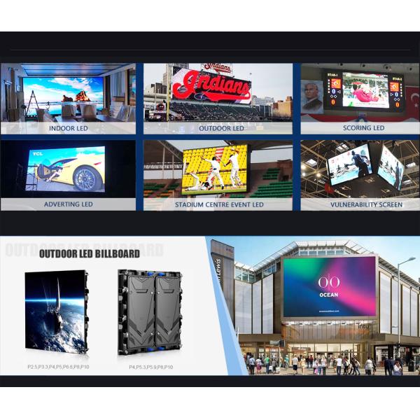 SMD3535 P10 Outdoor Full Color LED Display 960x960mm Waterproof