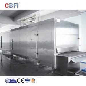 China Seafood Multistep Tunnel Freezer Iqf Quick Freezing Tunnel 100Kg/h--2000Kg/h on sale