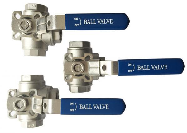 Quality 1/2” to 2" Stainless Steel 304 316 flow Control "T" and "L"  3  way diverter ball valve Heavy type wholesale