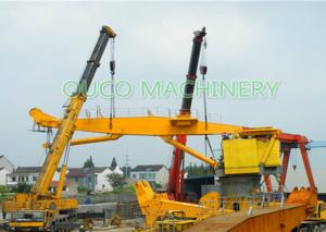 China 100T 10M Heavy Duty Dock Crane Knuckle Boom Small Footprint Low Power Consumption on sale