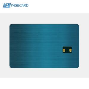 Cheap WCT Wisecard Magstripe Metal Business Card Dual Interface Customized Metal Card for sale