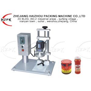 Cheap 450B Electrical Semi Automatic Bottle Capping Machine For Glass Jar / Metal Cap for sale